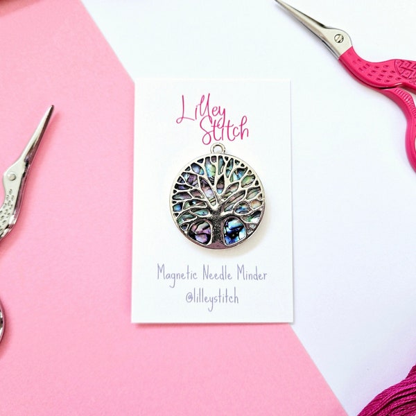 Tree of Life Needle Minder: Magnetic Sewing Nanny