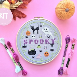 Gruselige Halloween Kreuzstichpackung