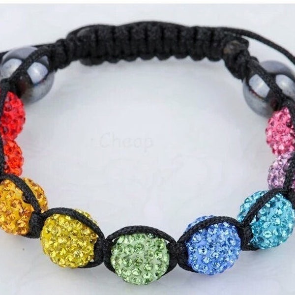 Bracelets de perles de verre Shamballa