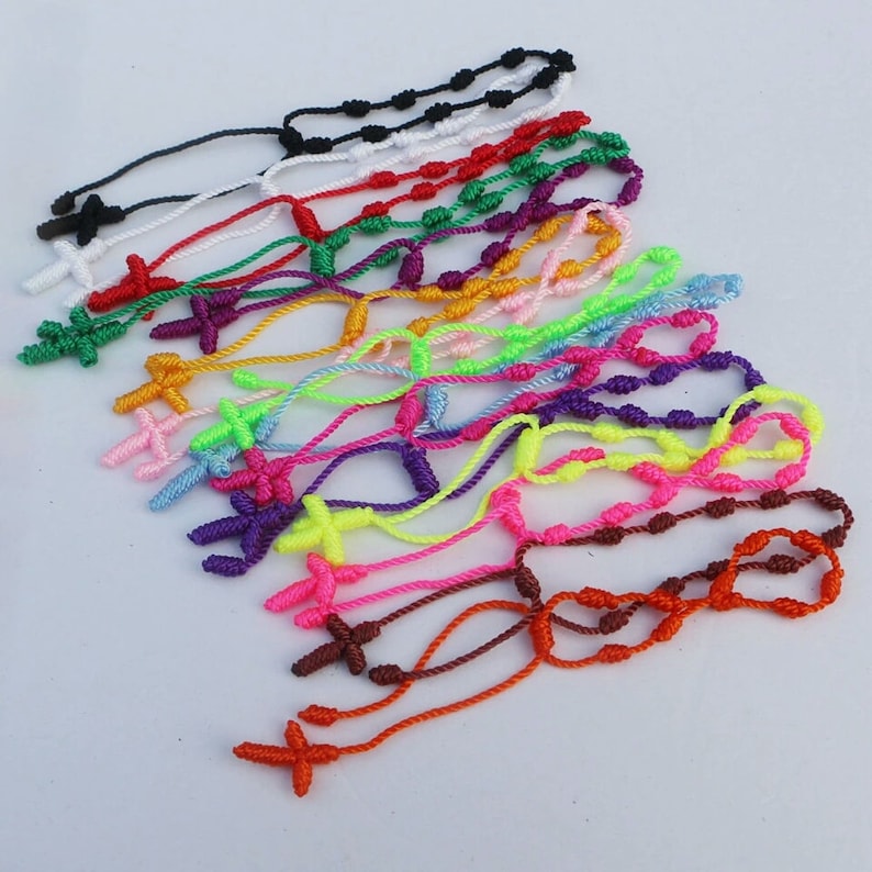 Handmade Cross Friendship Bracelets Etsy