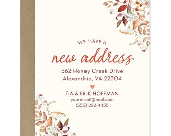 Wildflower Moving Announcement Cards: New Address Notecards