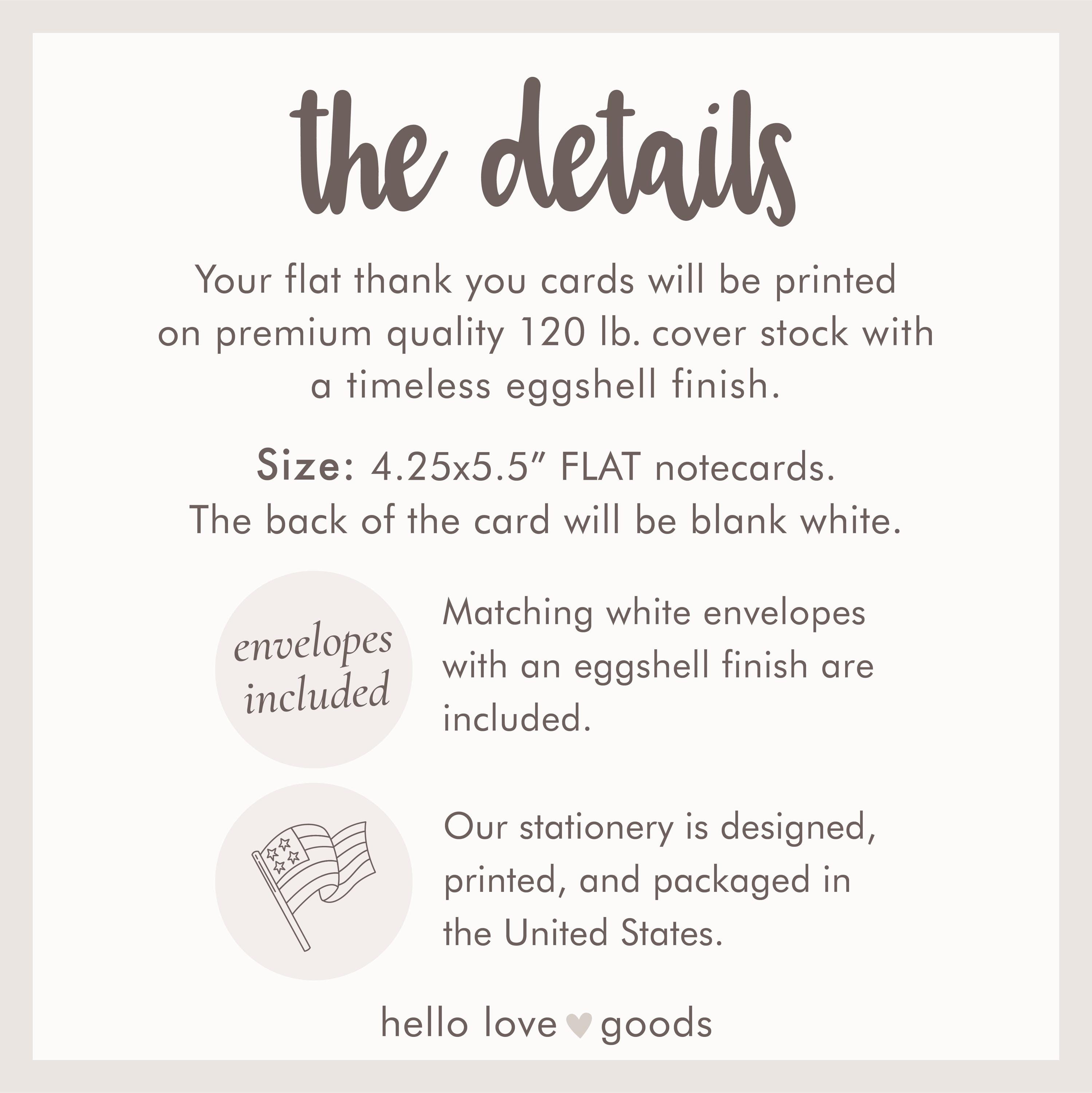 Aazon.co : Hello Love Goods Graduation Thank You Cards Personalized With Nae And School, 4...