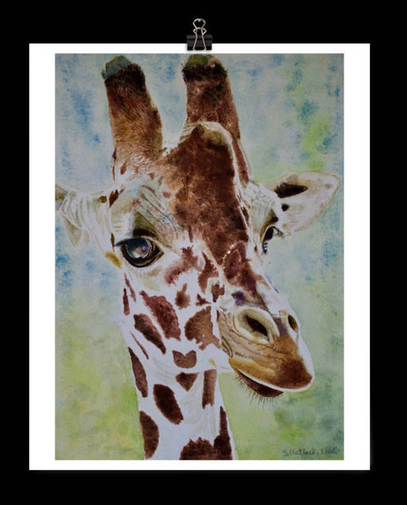 Download Giraffe Art Giraffe Watercolor Giraffe Painting Giraffe Wall Art Child S Wall Art Watercolor Art Collectibles Kientructhanhdat Com