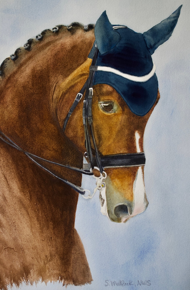 Dressage cheval peinture cheval peinture aquarelle cheval image 2