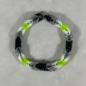 Agender Bracelets - Rainbow Loom Bracelets - Pride Month - Gay Pride - LGBTQ Pride
