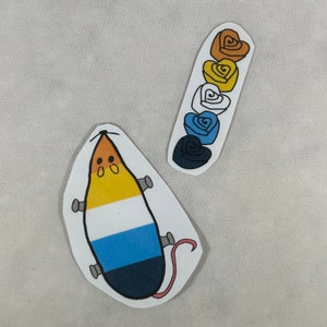 Aroace Stickers - Rainbow Loom Bracelets - Pride Month - Gay Pride - LGBTQ Pride
