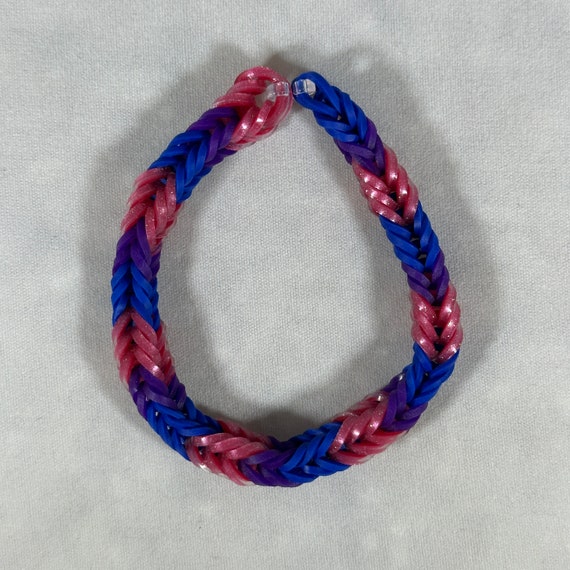 Bisexual Bracelets Rainbow Loom Bracelets Pride Month Gay Pride  LGBTQ Pride
