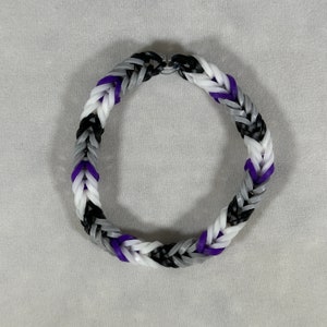 Demisexual Bracelet - Rainbow Loom Bracelets - Pride Month - Gay Pride - LGBTQ Pride