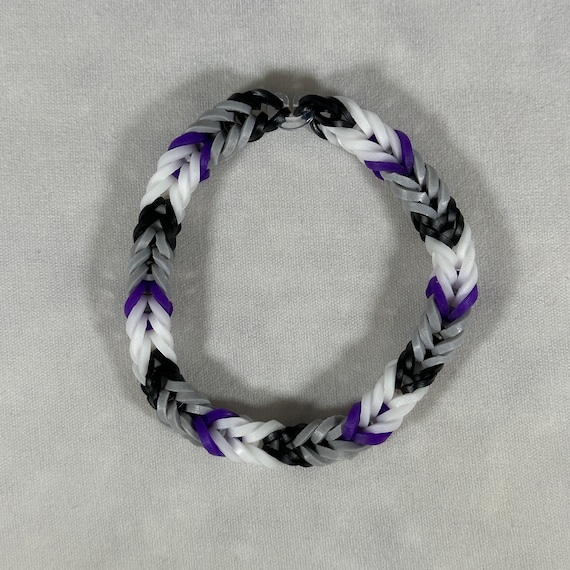 Demisexual Bracelet - Rainbow Loom Bracelets - Pride Month