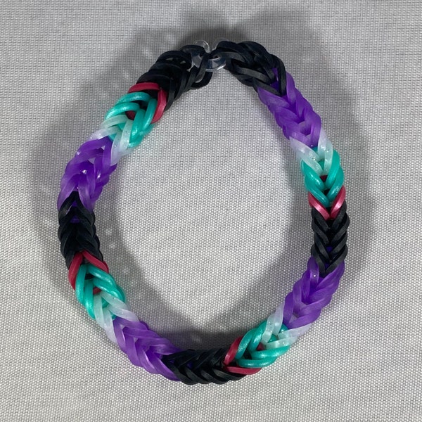 Noibat, Noivern Bracelet - Rainbow Loom Bracelet - Pokemon Bracelets - Pokemon Party Gift - Friendship Bracelets - Custom Bracelet