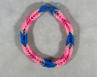 Bransoletki Transfeminine - Bransoletki Rainbow Loom - Miesiąc Dumy - Gay Pride - LGBTQ Pride