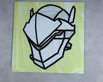 Wydruk artystyczny Genji Shimada - Overwatch- Genji Fan Art - Mały wydruk artystyczny