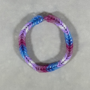 Bigender Bracelets - Rainbow Loom Bracelets - Pride Month - Gay Pride - LGBTQ Pride