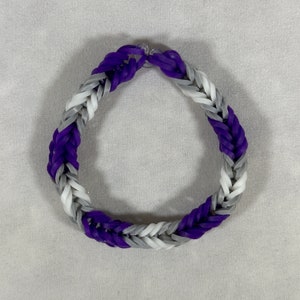 Greysexual Bracelets - Rainbow Loom Bracelets - Pride Month - Gay Pride - LGBTQ Pride