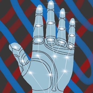 Android Hand Art - Detroit: Become Human Fan Art - Small Art Print