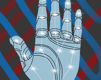 Android Hand Art - Detroit: Become Human Fan Art - Mały wydruk artystyczny