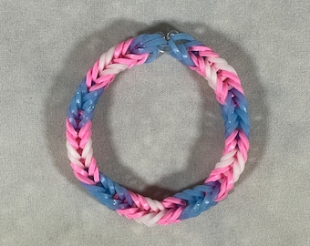 Transgender Bracelets - Rainbow Loom Bracelets - Pride Month - Gay Pride - LGBTQ Pride
