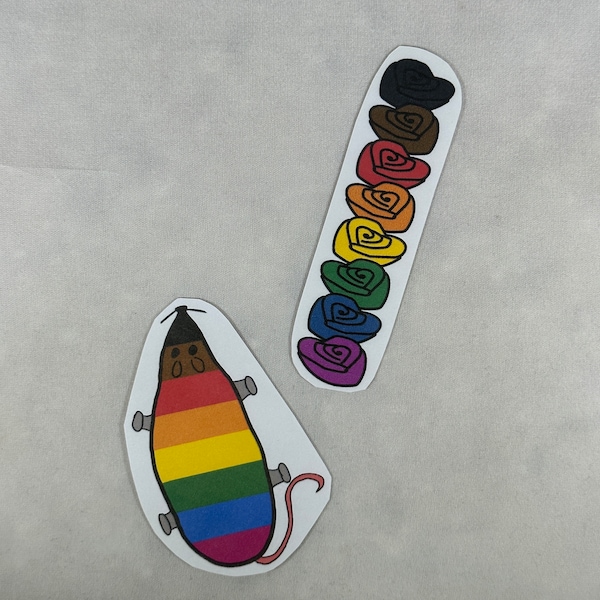 LGBTQ+ People of Color (POC) Pride Stickers - Pride Month - Gay Pride - LGBTQ Pride