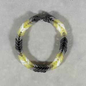 Demigender Bracelet - Rainbow Loom Bracelets - Pride Month - Gay Pride - LGBTQ Pride