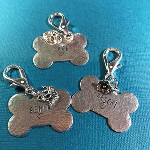 Bone Dog Tag | Customized | Hand Stamped | Pet ID Tag | Personalized | Pet Lover