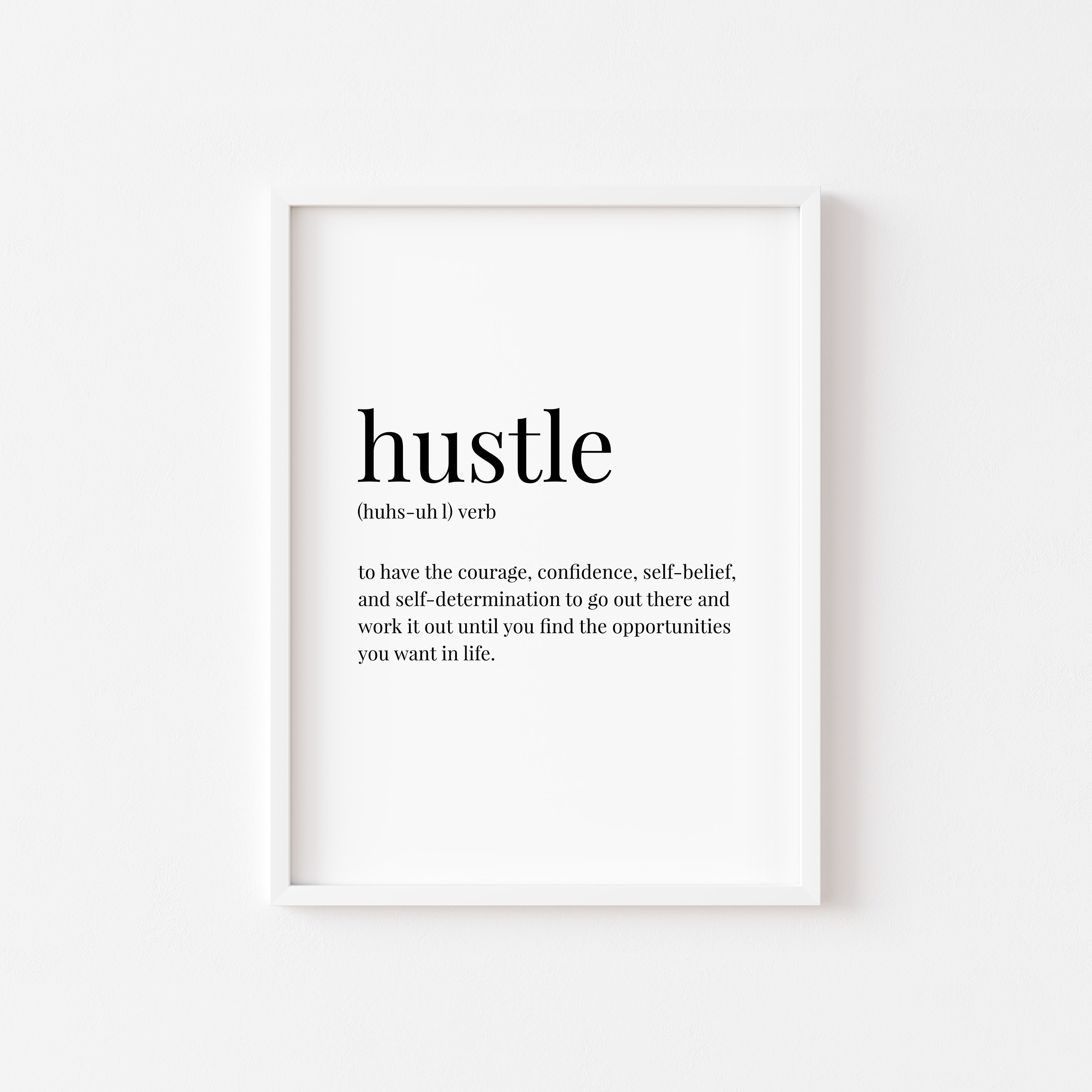 Motivational Print Hustle Poster,Definition Wall Art Hard Work Po Quote Print Motivational Print Hustle Poster,Definition Wall Art Hard Work Po Quote Print