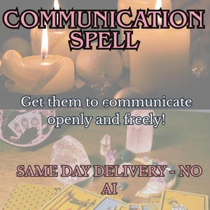 Feitiço de Comunicação - Manifeste a comunicação do parceiro ou relacionamento desejado - No mesmo dia - Leitura detalhada de Tarot incluída - Sem IA