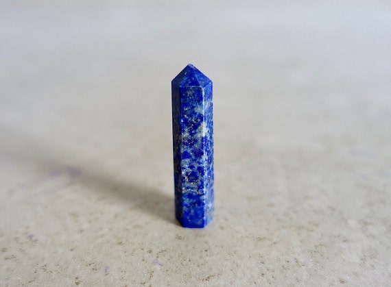 Inner Power Lapis Lazuli Stone Double Point Healing Crystal Quartz Wand Reiki