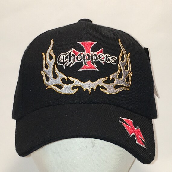 Vintage Choppers Motorcycle Hat Iron 