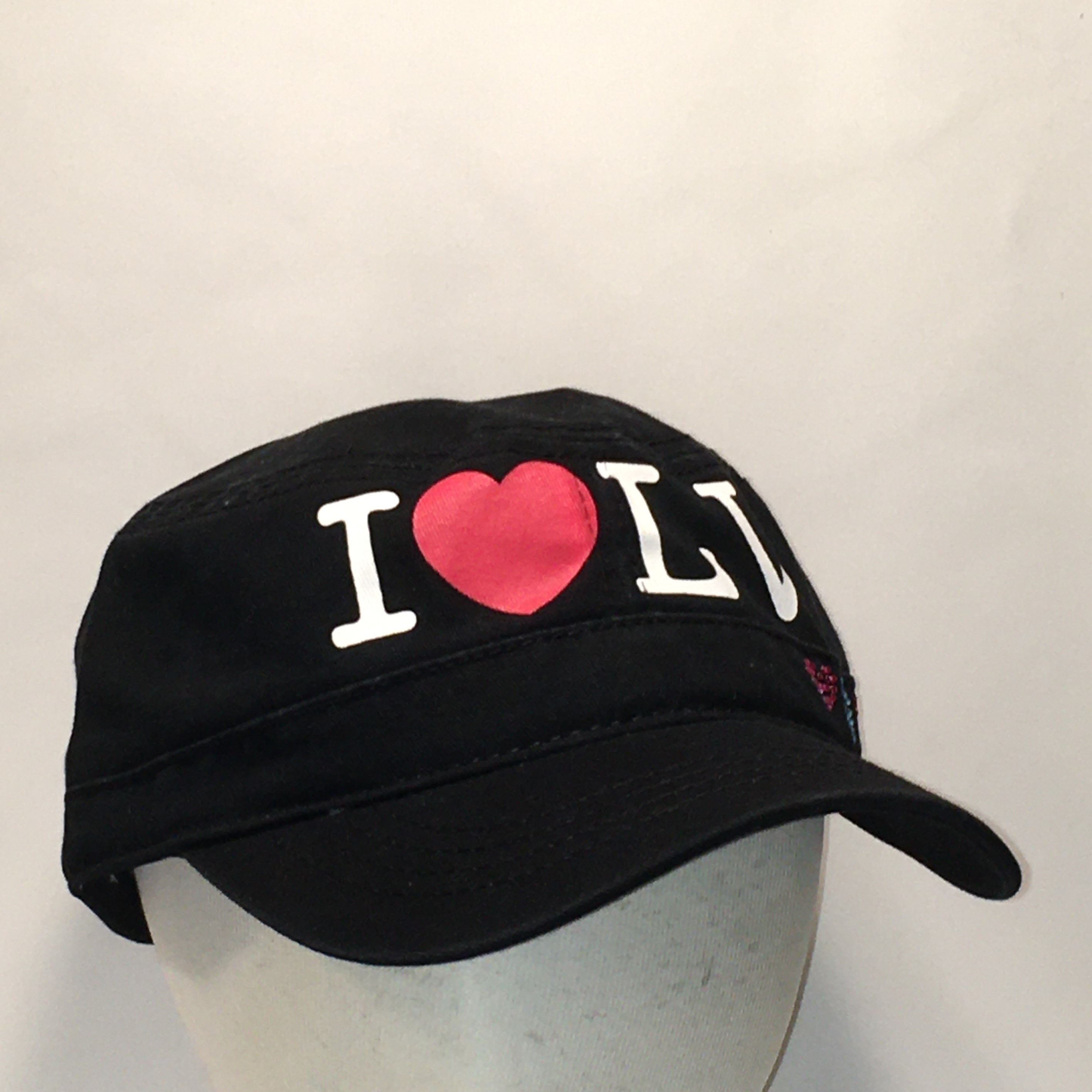 I (heart) LV I Love Las Vegas Cap Hat Black Unisex