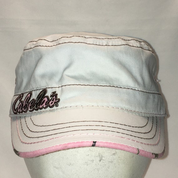 Women Army Cadet Hat Cabelas Cap White Pink Black Adjustable Ladies Hats  Fishing Hunting Outdoor Sports Gifts T1 J3001 