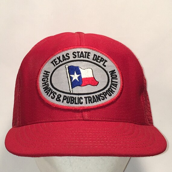 Rare Texas State Dept Snapback Hat Made 