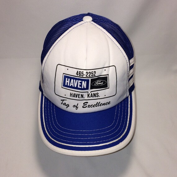 Vintage Trucker Hat Haven Ford Baseball Cap Snapback Hats For Dads Blue White Mesh Cars Trucks Dealerships Mens Caps Cool Gifts T13 Jl8052
