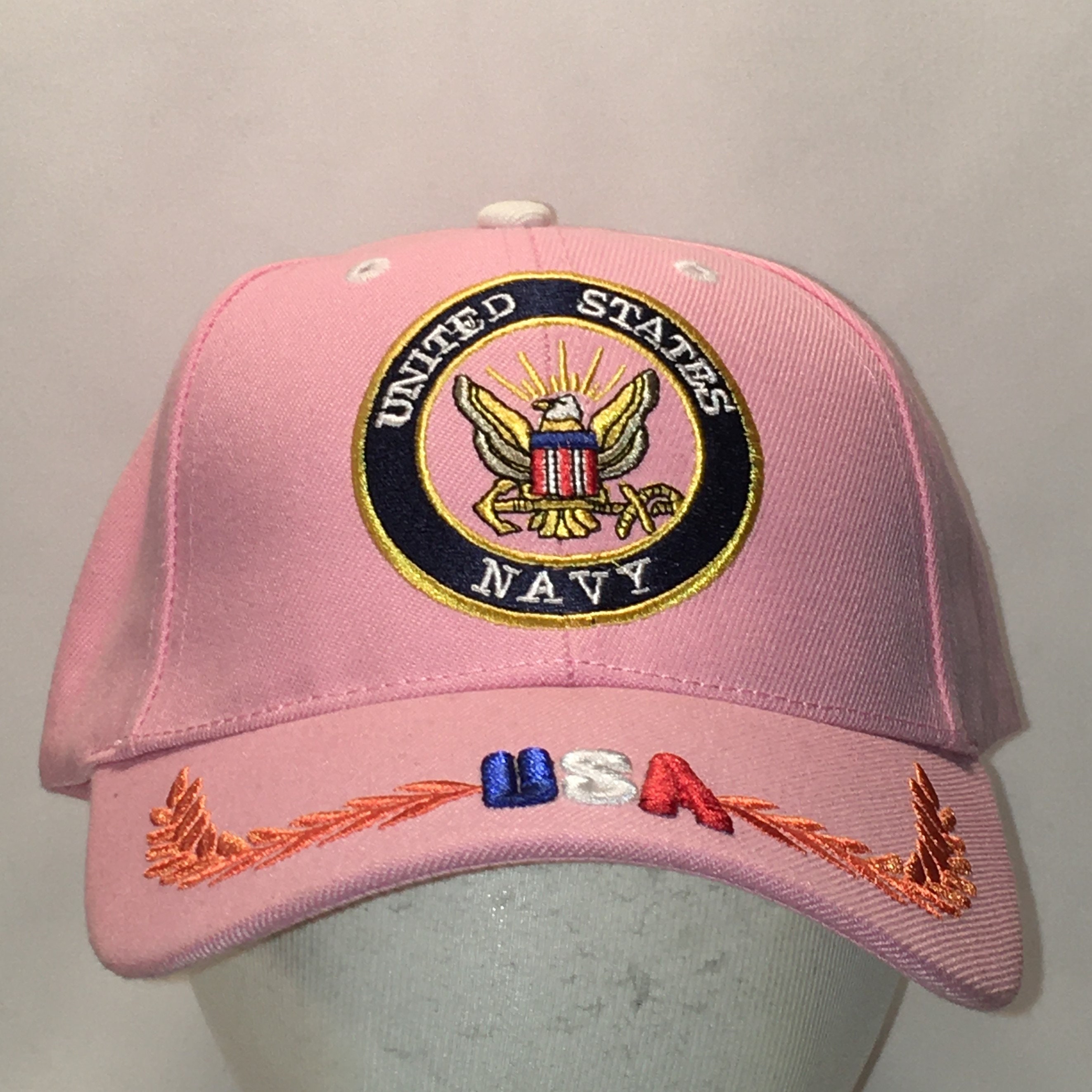 USA Hat United States Navy Baseball Cap Mom Hats US Flag Cool Pink White Cotton Sports Ball Caps Gifts for Women T15 JL1139