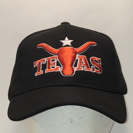 Texas Longhorn Hat Black Baseball Cap 