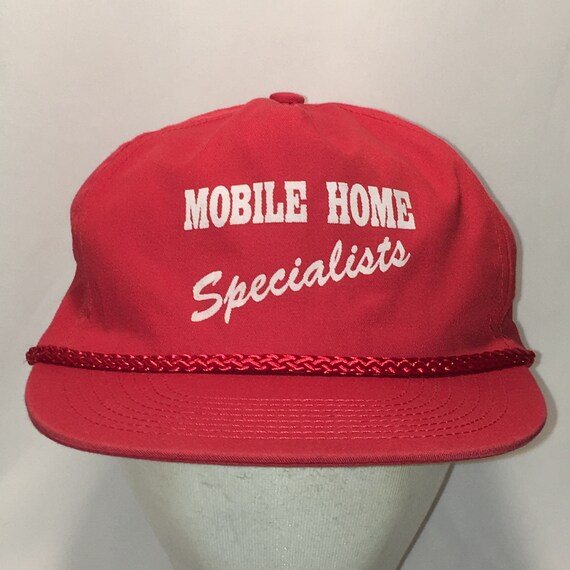 Vintage Snapback Mobile Home Specialists Hats For Men Baseball Etsy