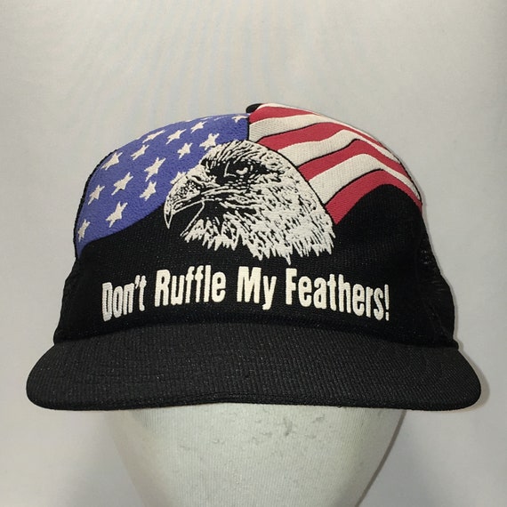 Mens Womens Trucker Hat The United States American Flag Eagle Snapback One Size Caps