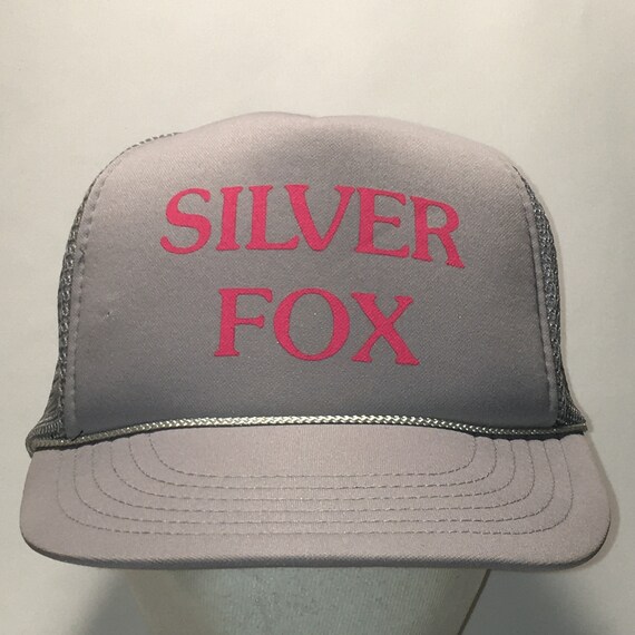 Silver Fox Trucker Hat Snapback 