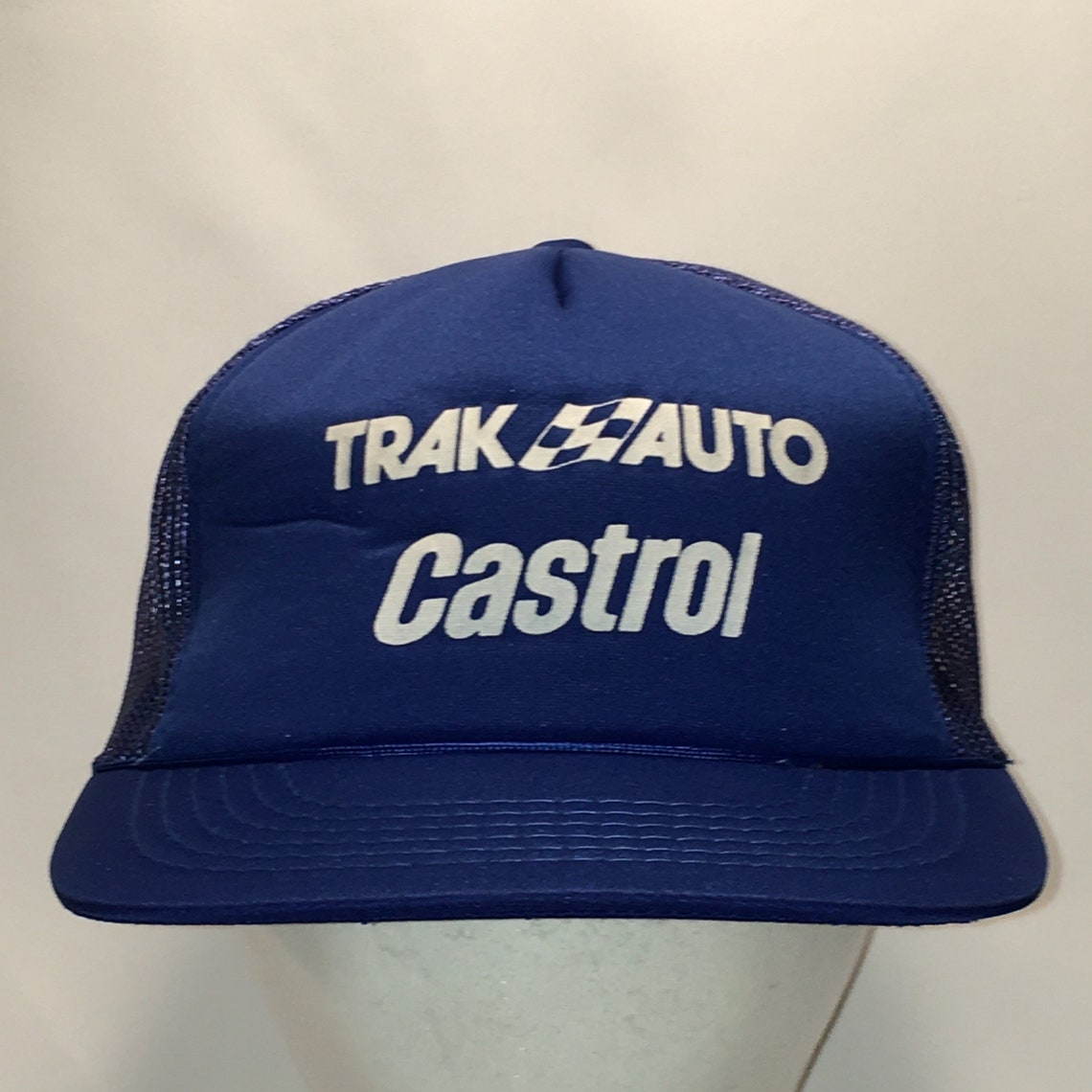 Vintage Automotive Car Racing Snapback Hat Trak Auto Castrol Etsy