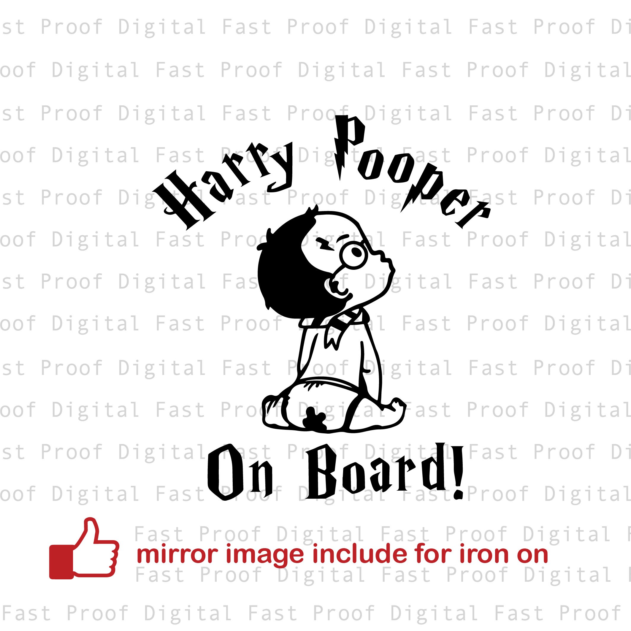 Download Harry Pooper On Board Svg Silhouette Svg Cutting File Etsy