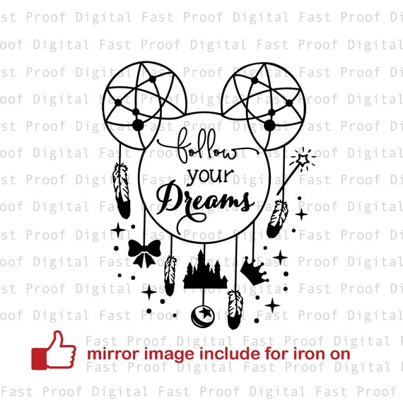 Download Follow Your Dream Svg Silhouette Svg Cutting File Clipart Etsy
