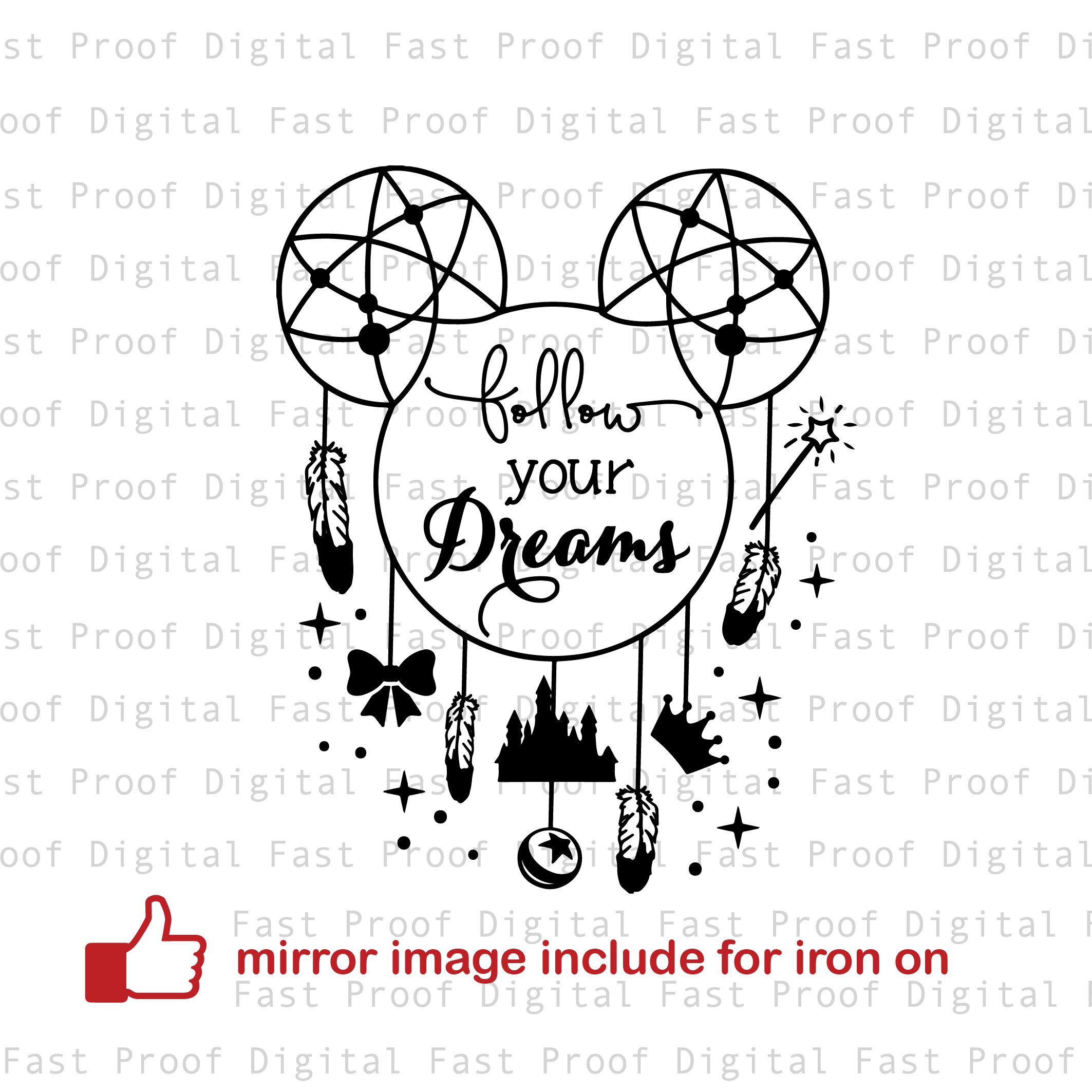 Download Follow Your Dream Svg Silhouette Svg Cutting File Clipart Etsy
