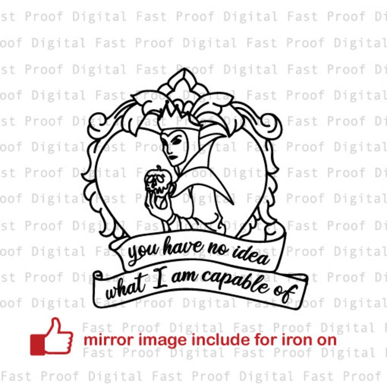 Download Evil Queen From Snow White SVG cutting file clipart | Etsy
