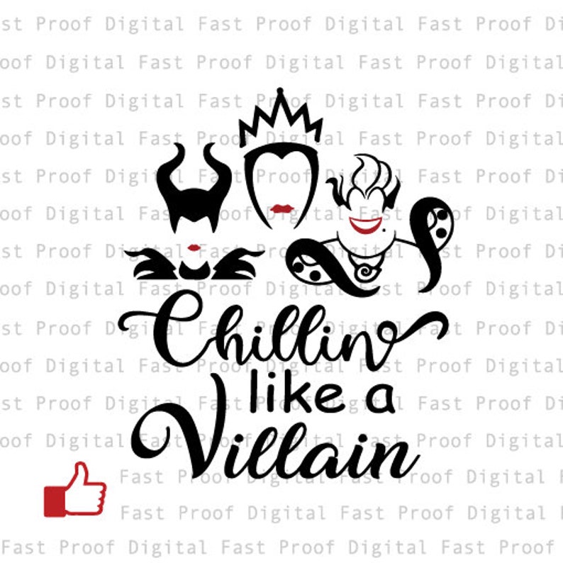 Download Chillin Like A Villain SVG cutting file clipart Disneyland ...