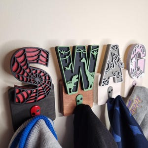Single Coat Hat Rack, Themed Personalized, Custom, Hand Made, Hat Rack ...