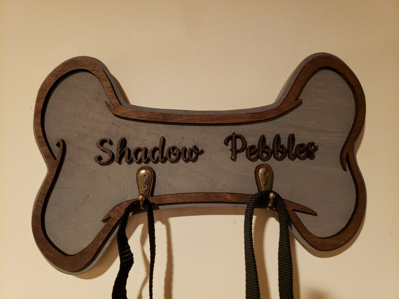 Personalized Dog Leash Holder Etsy