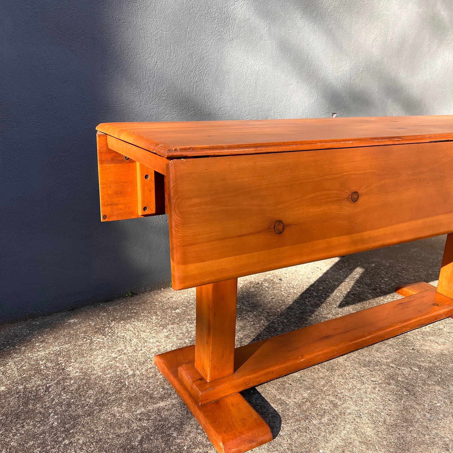 Solid Pine Drop Leaf Table by Habitant Shops Inc. Newly Etsy