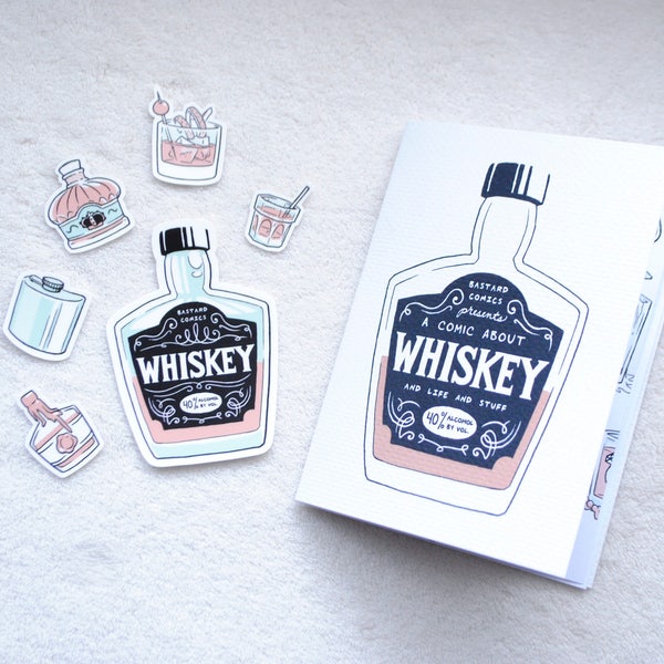 Whiskey Comic Zine + stickers