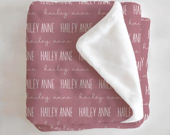 Personalized Soft Baby Blanket with Custom Name Design