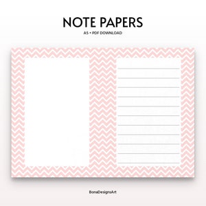 Note Papers Planner, Note Planner, Note Printable Planner, Printable Note, Printable Notes Page, Printable To Do List, Instant Download PDF