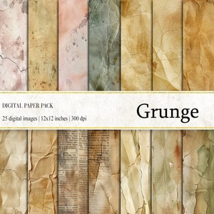 Grunge Digital Papers, Distressed Grunge Textures, Grunge Journal Papers, Distressed Grunge Background, Grunge Background Paper